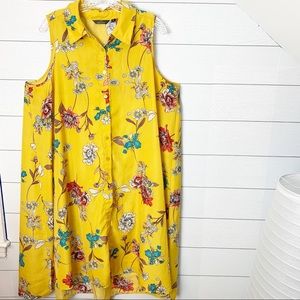 Mlle Gabrielle sleeveless shirt dress. Size 2X